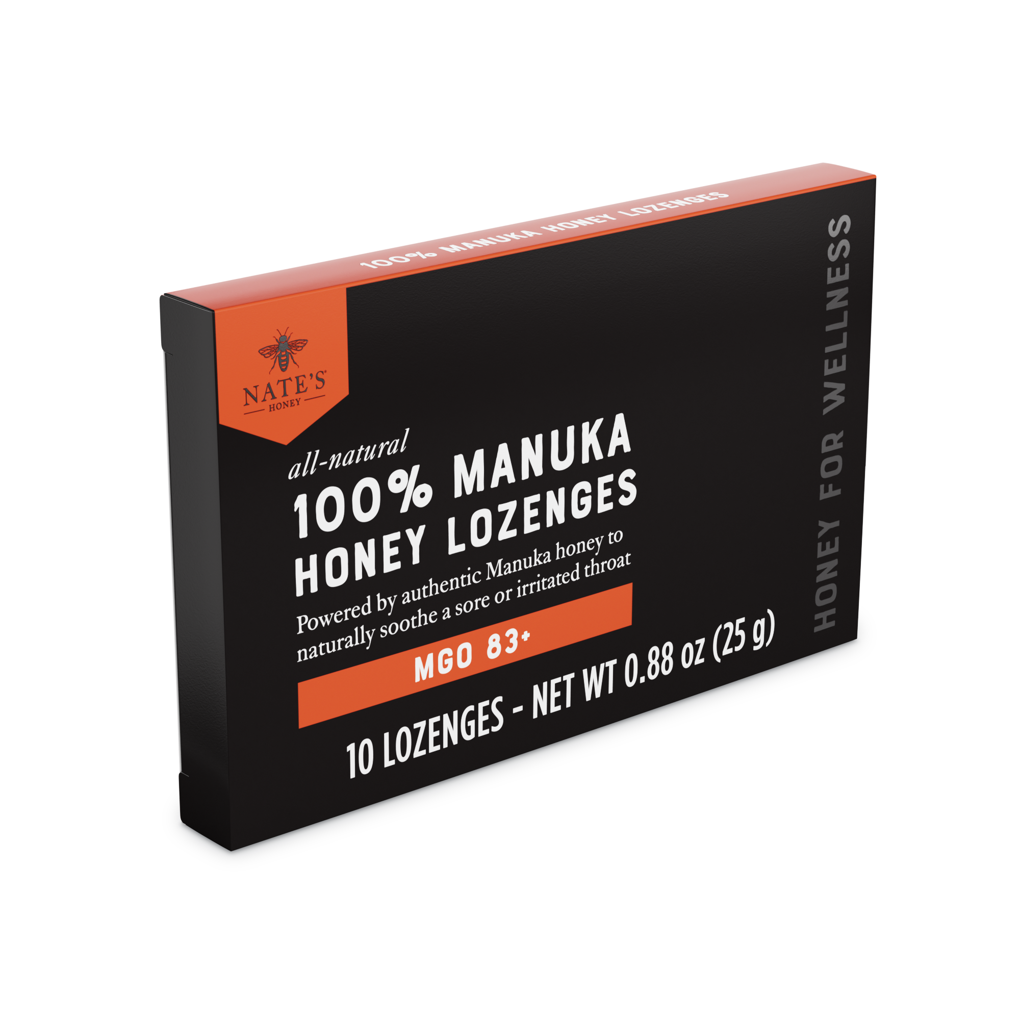 10ct Manuka Lozenges Box Angle