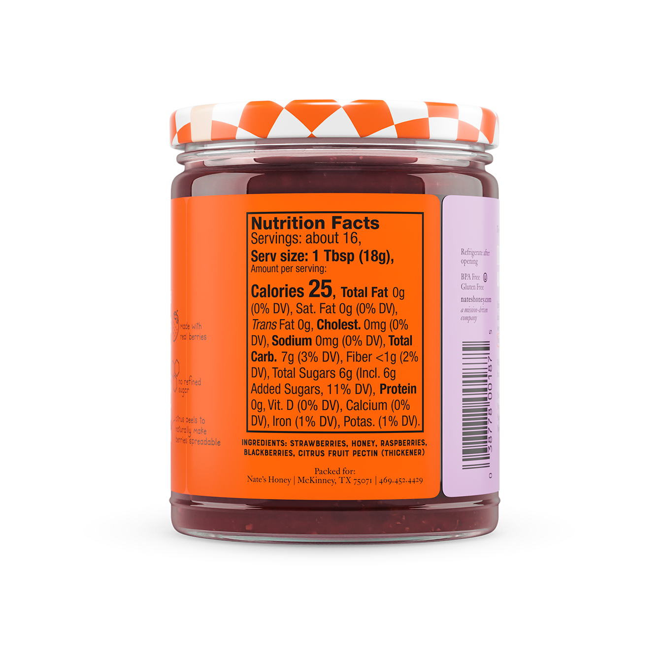 10oz Berry Nut Label Feature