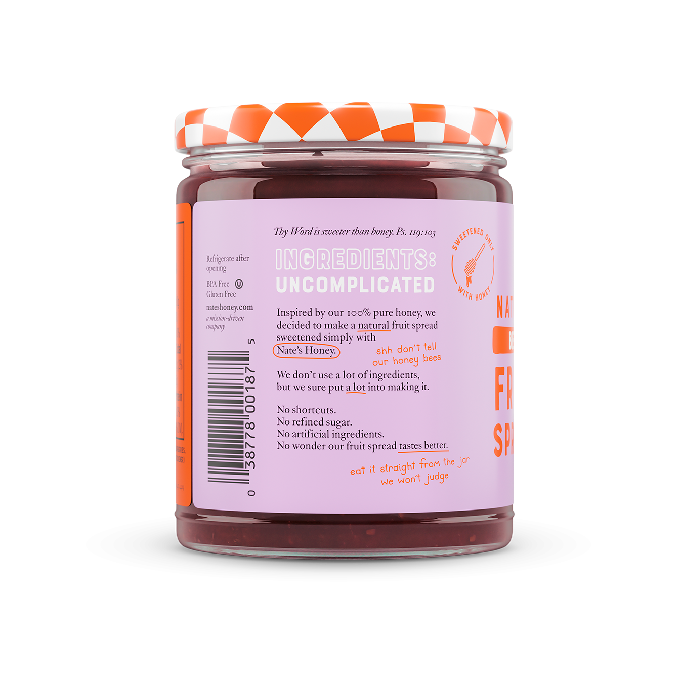 10oz Berry Nut Label Feature