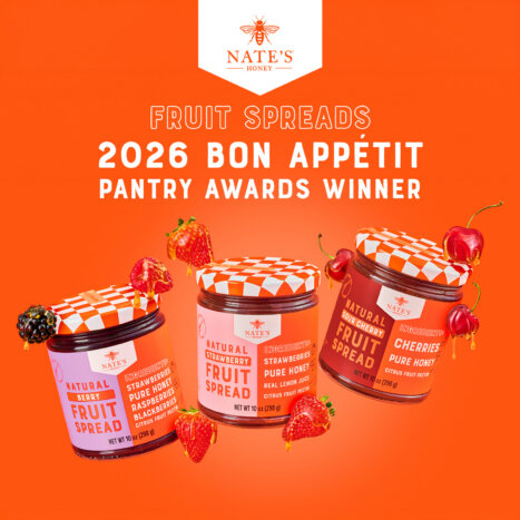 Nate’s Honey Fruit Spreads Named a Winner in the 2026 Bon Appétit Pantry Awards
