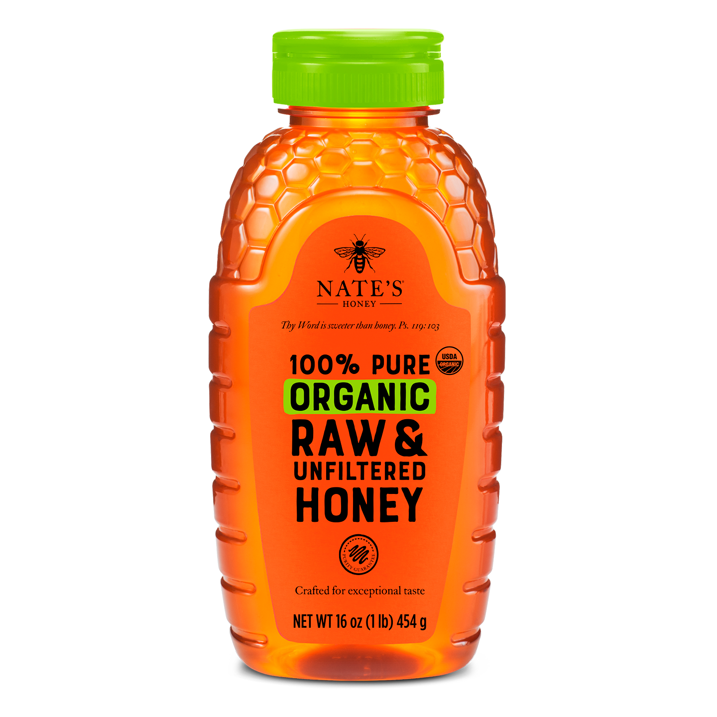 Nate's Organic Honey 16 oz Bottle
