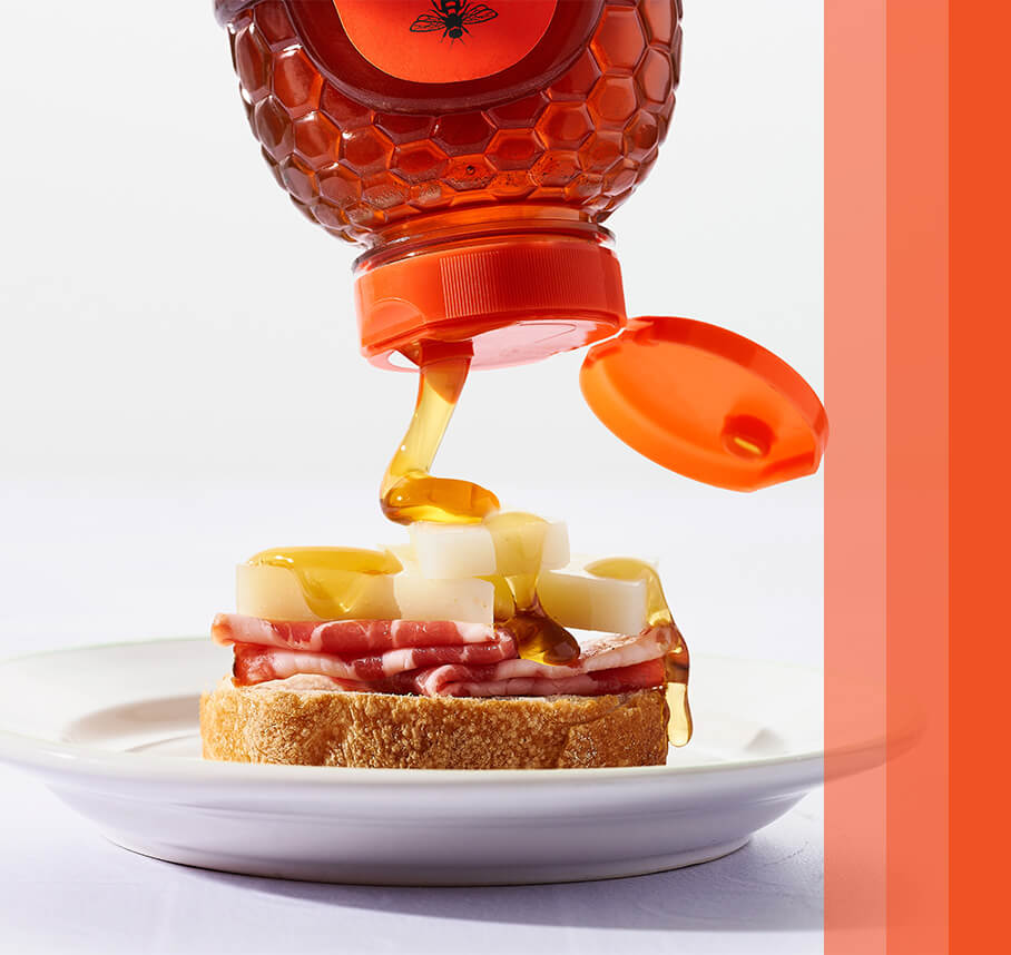 Pure Honey on Crostini