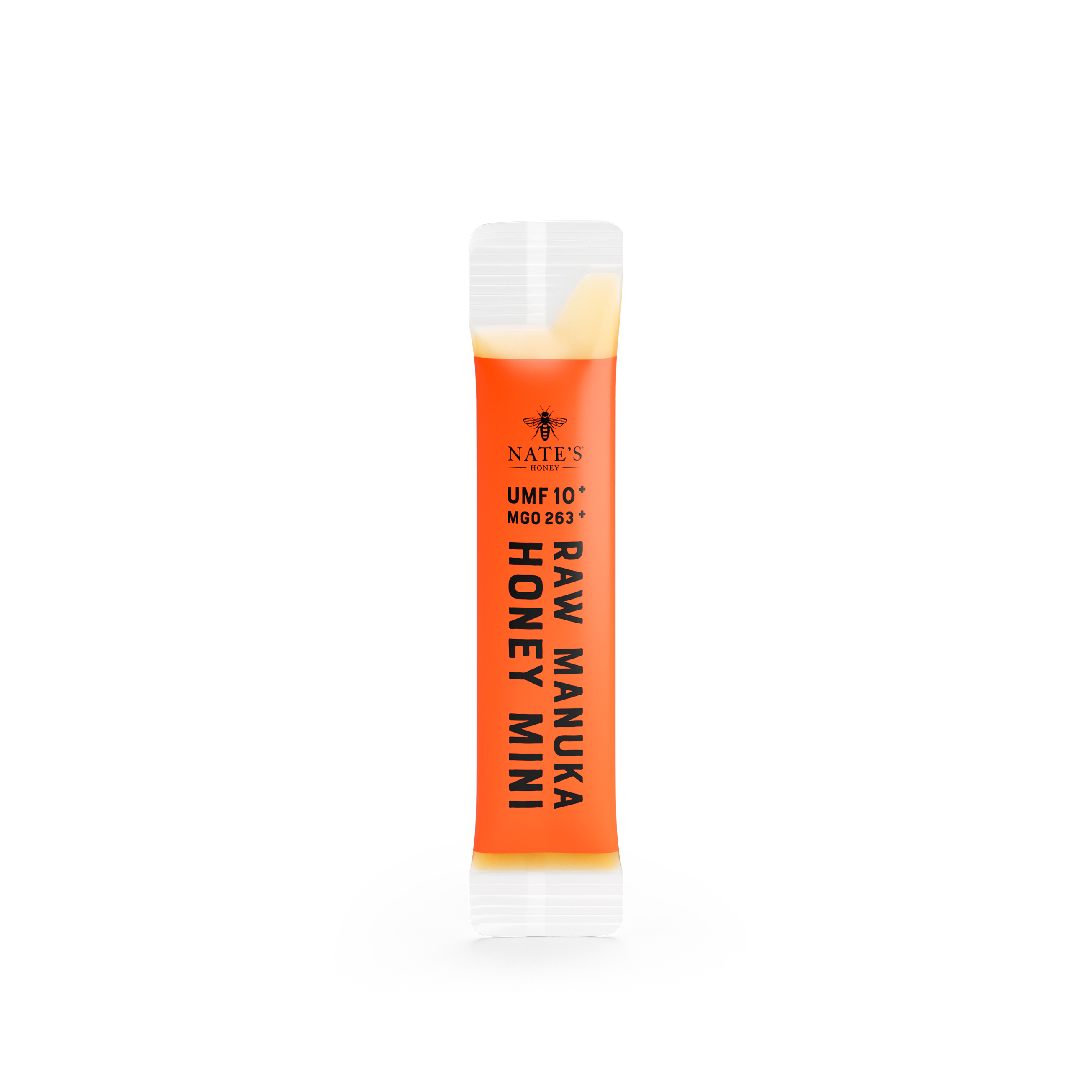 Nate's manuka umf 10+ mini packet front.