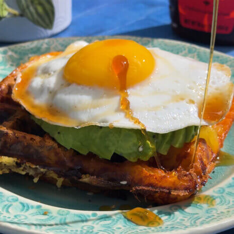 Cheesy Potato Waffle