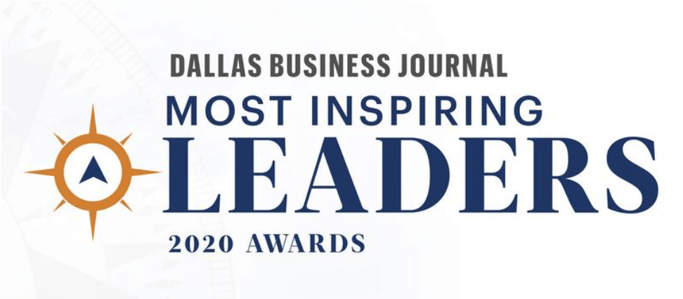 Logo for the Dallas Business Journal's Most Inspiring Leaders 2020 Awards.