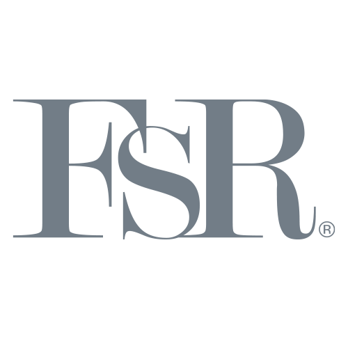 FSR logo in grey.