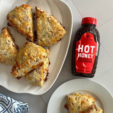 Ham & Cheese Hot Honey Scones