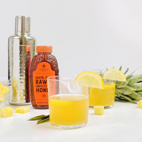 Honey Whiskey Pineapple Cocktail