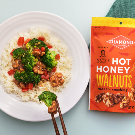 Hot Honey Walnut Broccoli Stir Fry