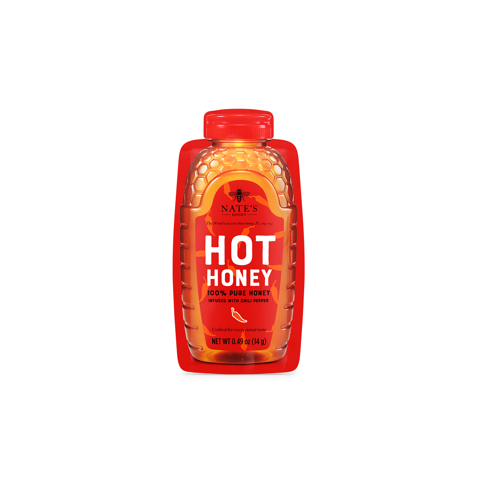 Hot honey mini packet front.