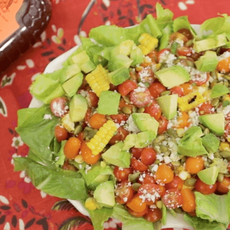 Mexican Street Corn Salad with Honey-Lime Vinaigrette