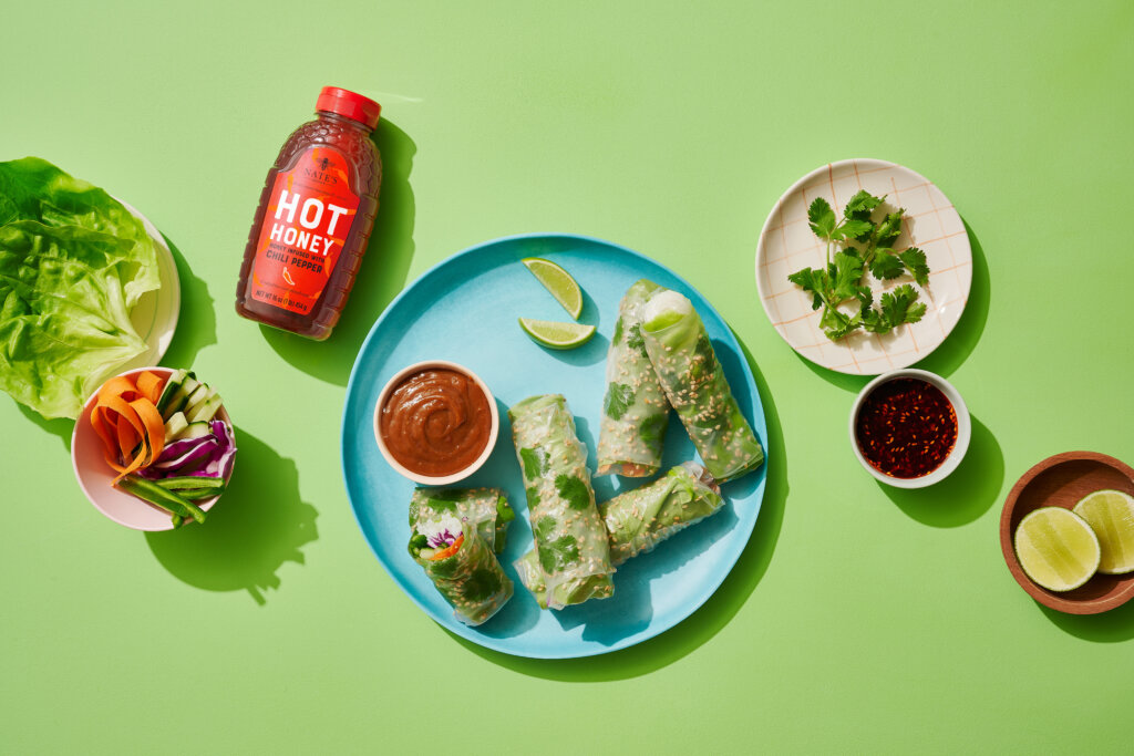 Spring Rolls with Peanut Sauce - Nate's Honey