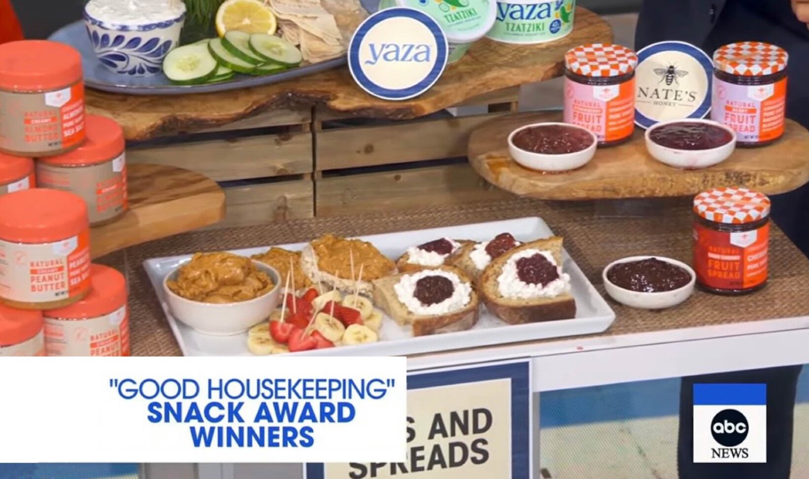 Nate’s Honey Nut Butters and Fruit Spreads as featured on Good Morning America
