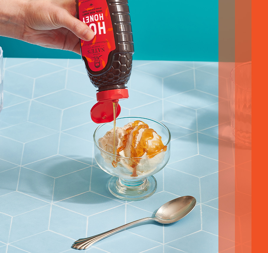 Nate's Hot Honey with Ice Cream