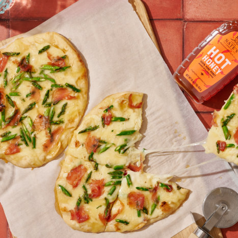 Asparagus, Prosciutto and Brie Flatbread