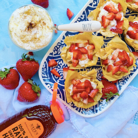 No-Bake Strawberry Tartlets