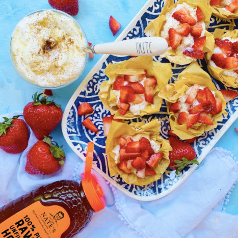 No-Bake Strawberry Tartlets