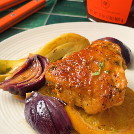 Orange Honey Roast Chicken