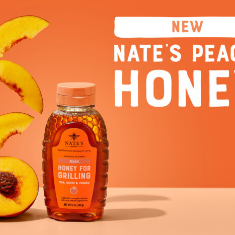 Nate’s Honey Ignites Summer Flavor with New All-Natural Peach Honey