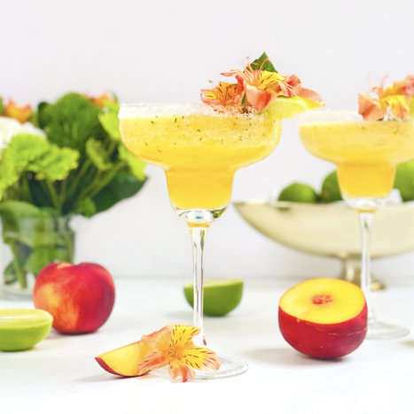 Peachy Basil Margarita