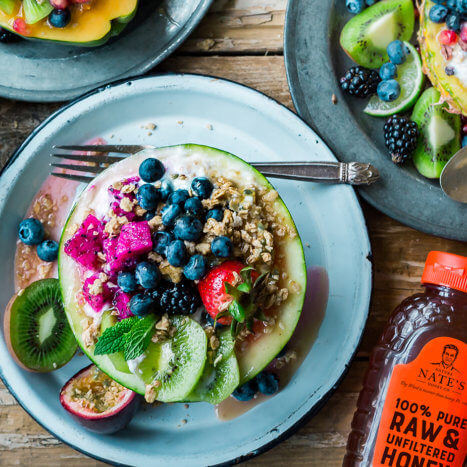 Mini Melon & Yogurt Breakfast Bowls