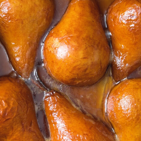 Roasted Pears with Honey Caramel