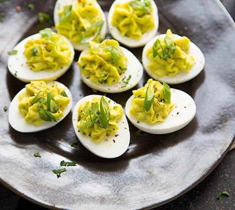 Honey-Wasabi Deviled Eggs