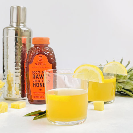Honey Whiskey Pineapple Cocktail