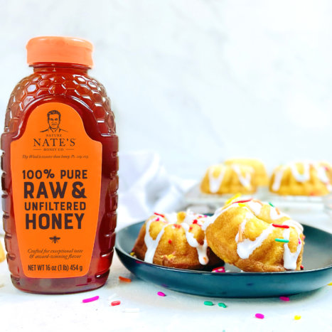 Funfetti Honey Mini Bundt Cakes